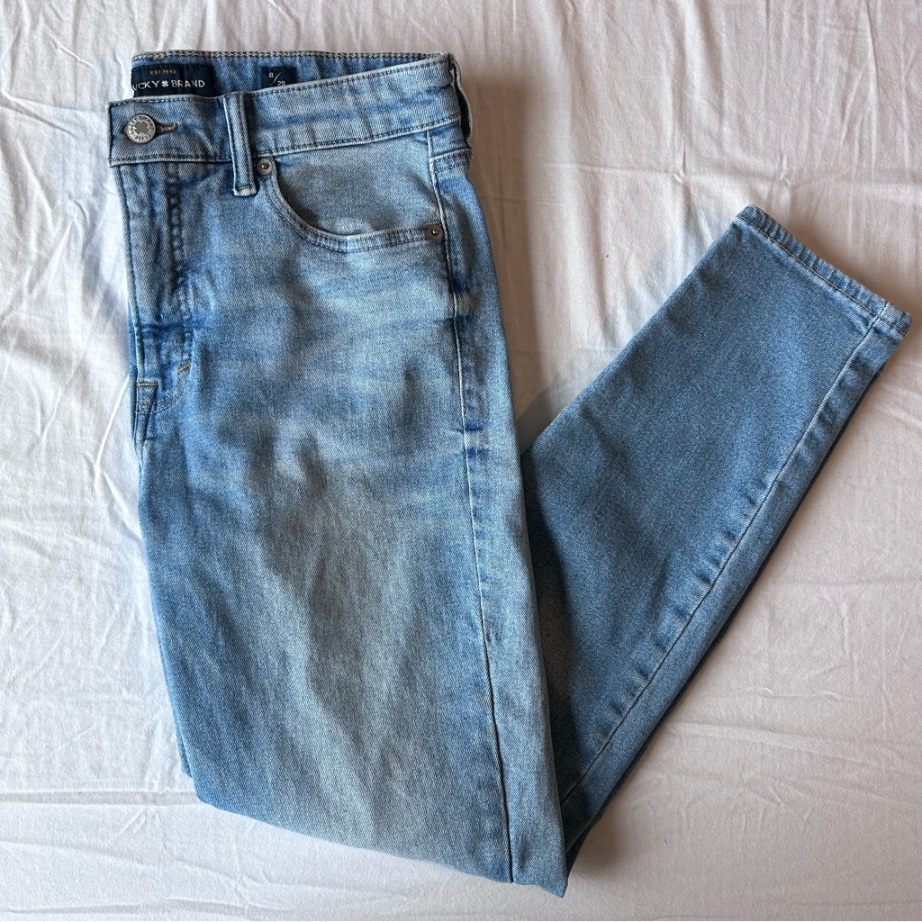 Lucky Brand High Rise Light Denim Skinny Jeans